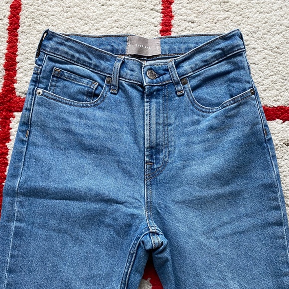 Everlane Skinny High Rise Mid Blue Sz 26 - Picture 2 of 5